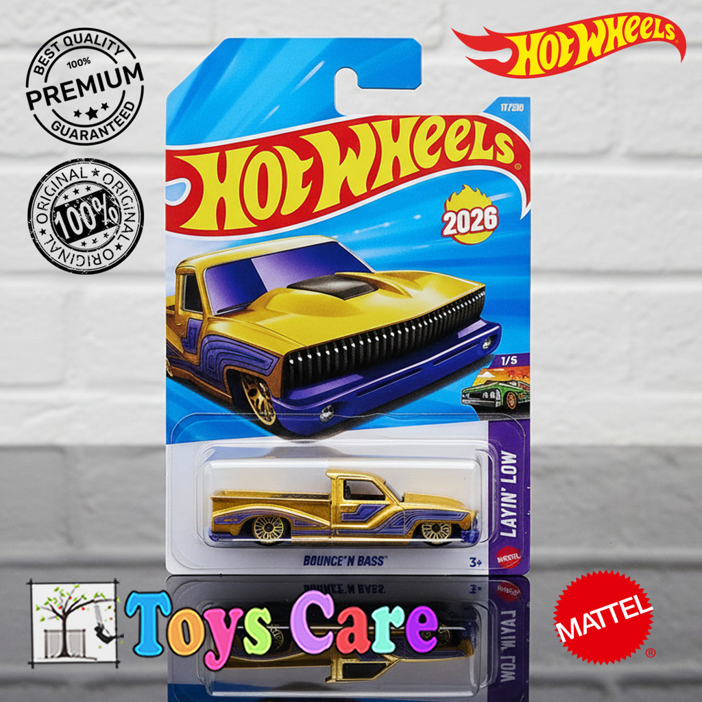 Hot Wheels Bounce N Bass Emas 2026 Mobil Pickup
