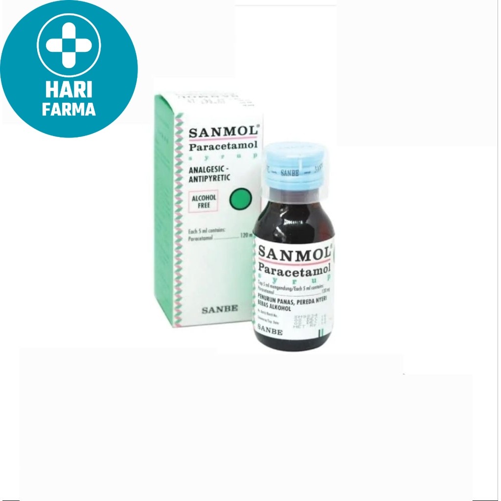 Sanmol Sirup Sanmol Drop Paracetamol 120 Mg Meredakan Panas Anak