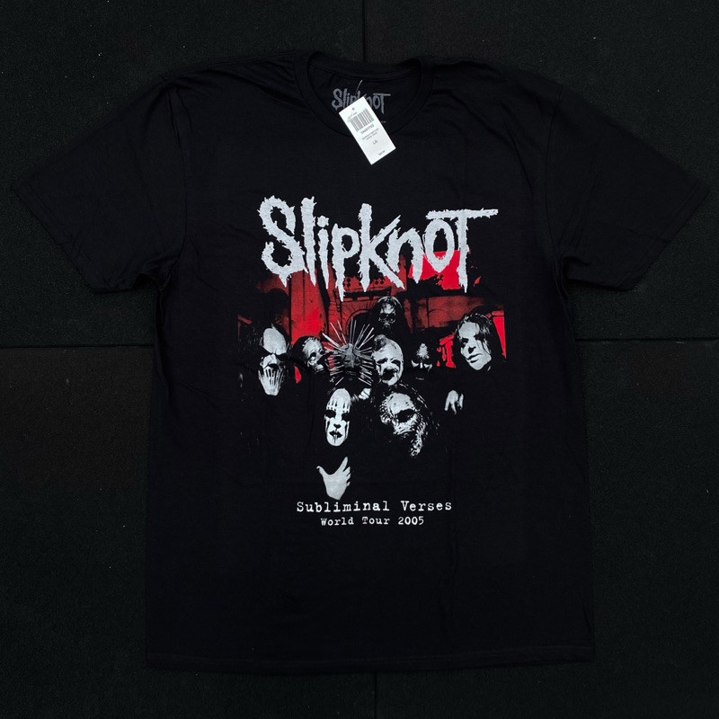 (COD) Tshirt Band Pria Wanita Slipknot - Subliminal Verse World Tour Original Official