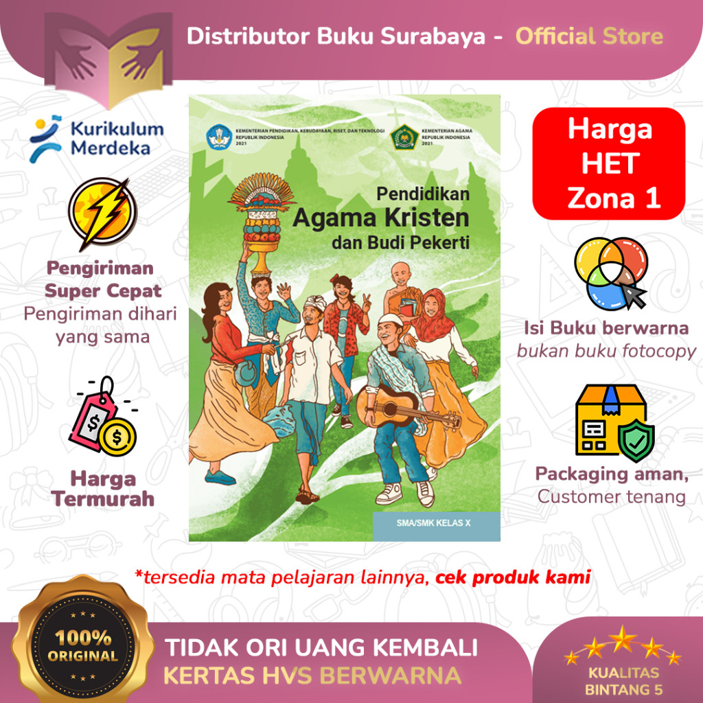 Buku Siswa Agama Kristen Kelas 10 SMA Kurikulum Merdeka
