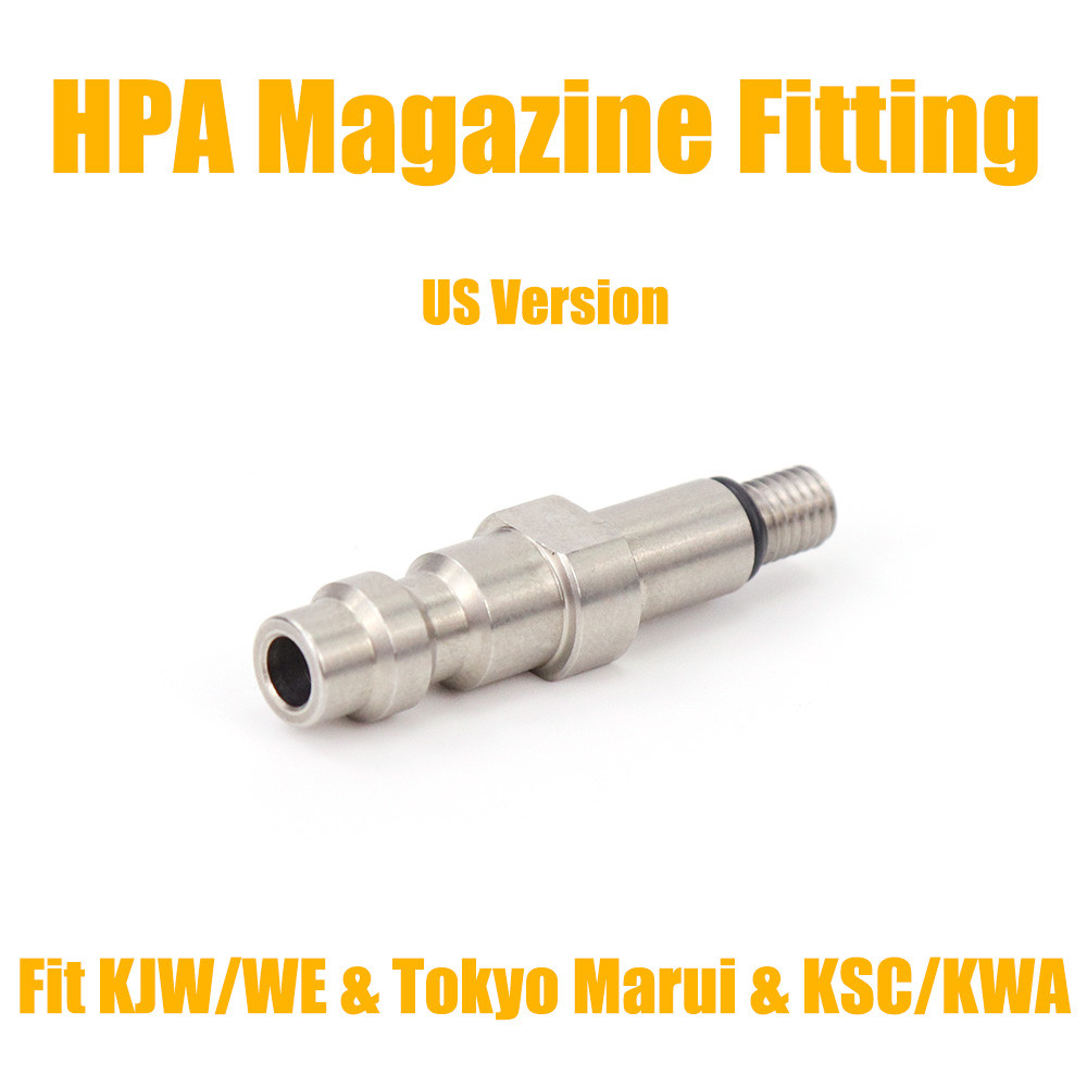 HPA Conector KJW/WE,Tokyo Marui,KSC/KWA , VFC Magazine Taps Fitting Valve Adapter US Foster Quick sc