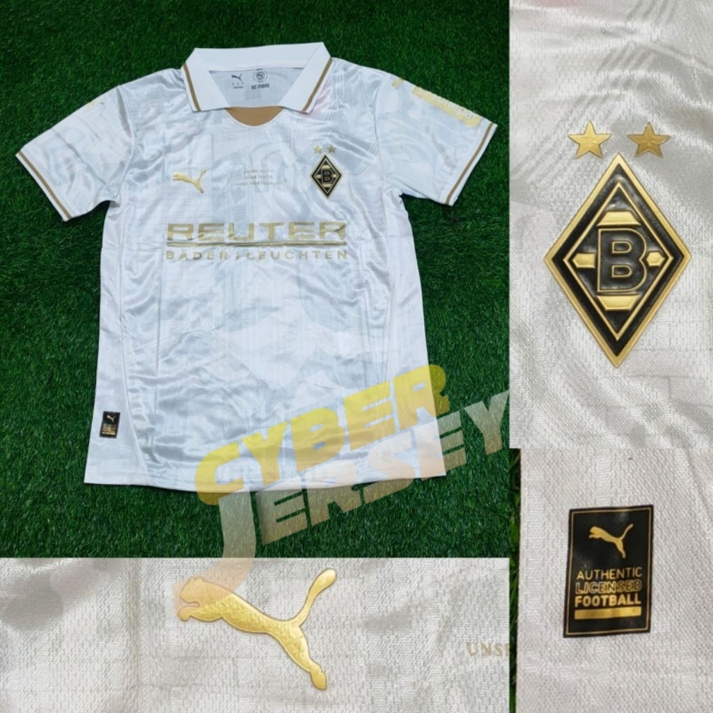 JERSEY BOLA MONCHENGLADBACH ANNIVERSARY NEW 2025 2026 TOP QUALITY  BAJU SEPAKBOLA