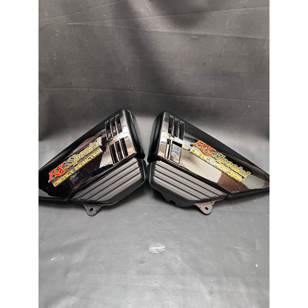 BOX AKI RXS RX SPESIAL HITAM / COVER TUTUP AKI RX SPESIAL SET EMBLEM
