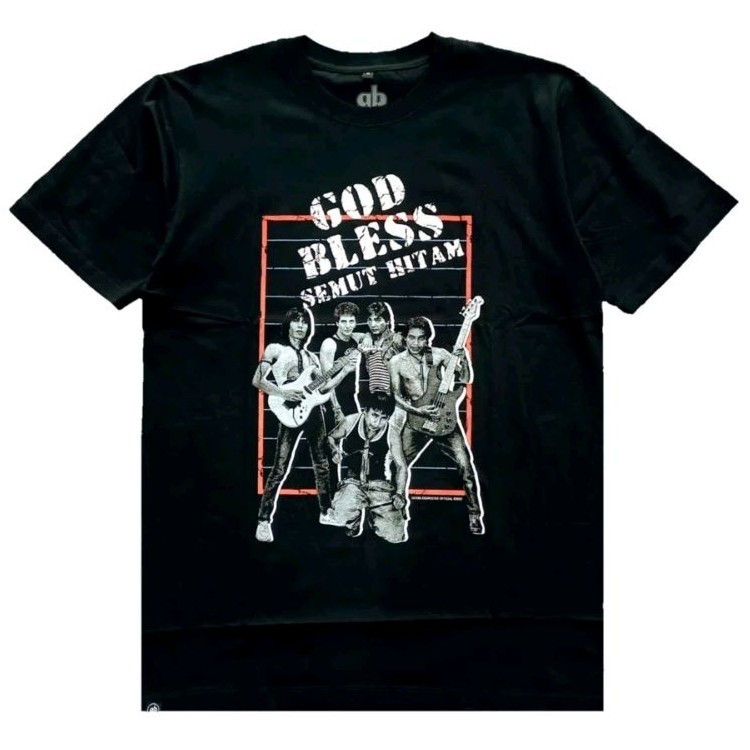 (COD) Tshirt GODBLESS - SEMUT HITAM ALBUM COVER 1988 | Godbless Official Merchandise