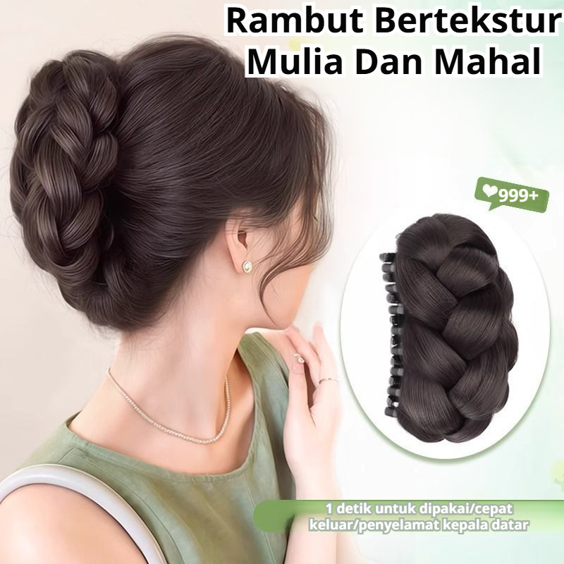 Hair Clip Poni/Rambut Poni Sintetis/Jepit Rambut Poni/Clip On Bangs/Poni Instan/Aksesori Rambut/Perp