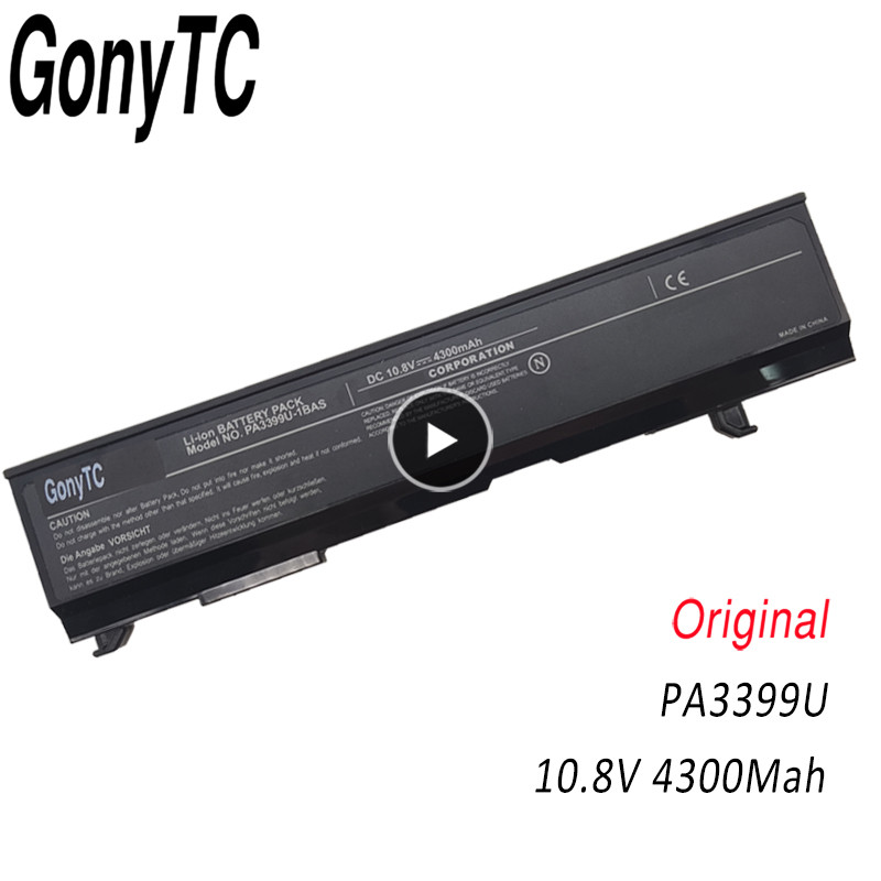 GONYTC Original PA3399U-2BRS Battery For Toshiba Satellite A80 A100 M40 M45 M50 M55 M100 M115 PA3399