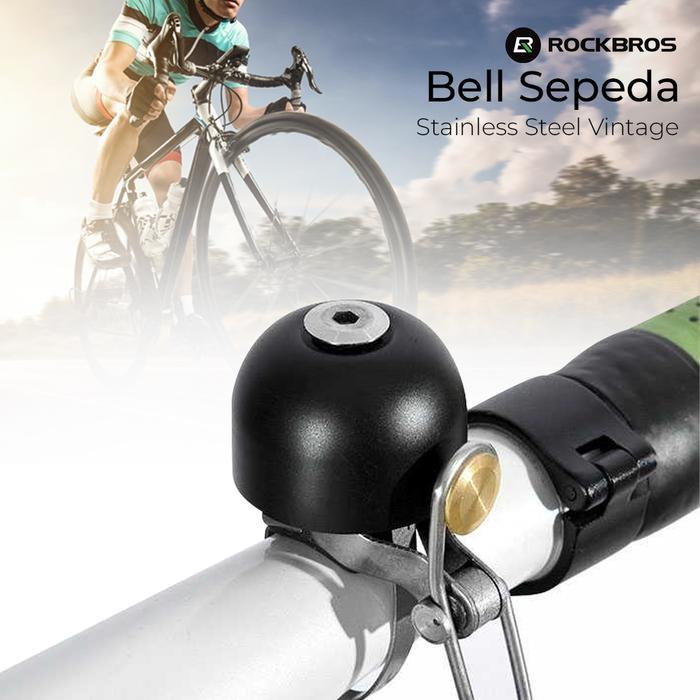 [PROMO TERLARIS]= Mall Rockbros Bel Bell Sepeda  Full Stainless Steel Lipat Gunung MTB