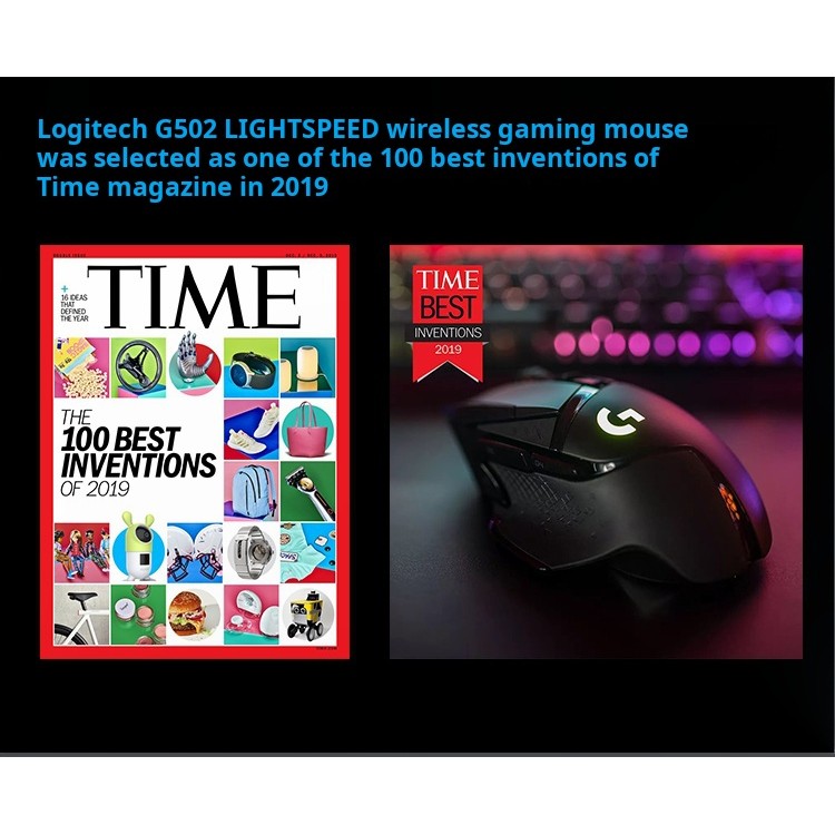 Logitech G502 X LIGHTSPEED 102g Wireless Gaming Mouse Hero 25K Sensor 13 Programmable Buttons