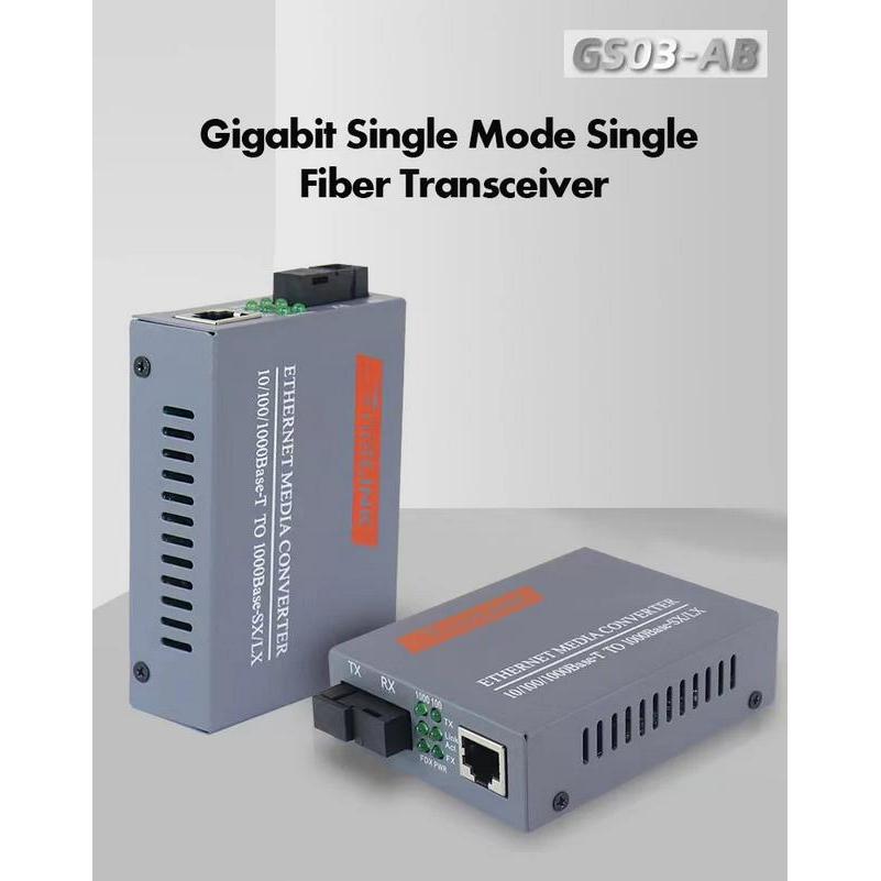 Netlink Gigabit Fiber Optical Ethernet Media Converter 1000Mbps - HTB-GS-03AB