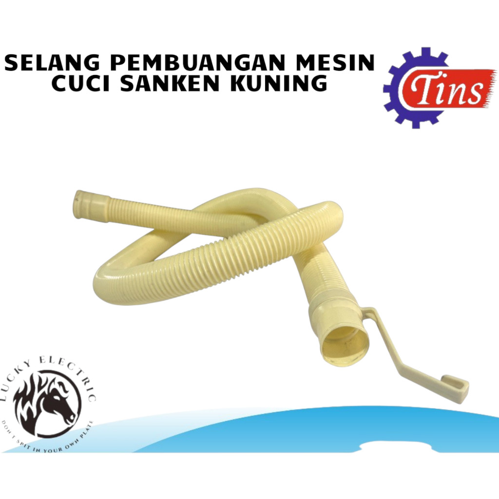 SELANG PEMBUANGAN MESIN CUCI SANKEN KUNING DRAIN HOSE MESIN CUCI SANKEN