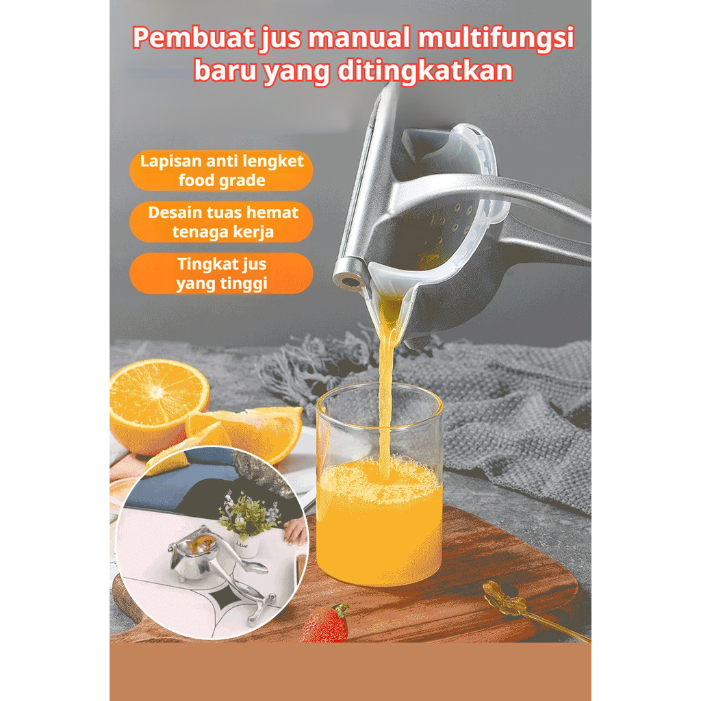 Ekstrak Vitamin Alami JC Juicer Manual Tanpa Listrik untuk Buah & Sayur - Alat Dapur Praktis/Pembuat