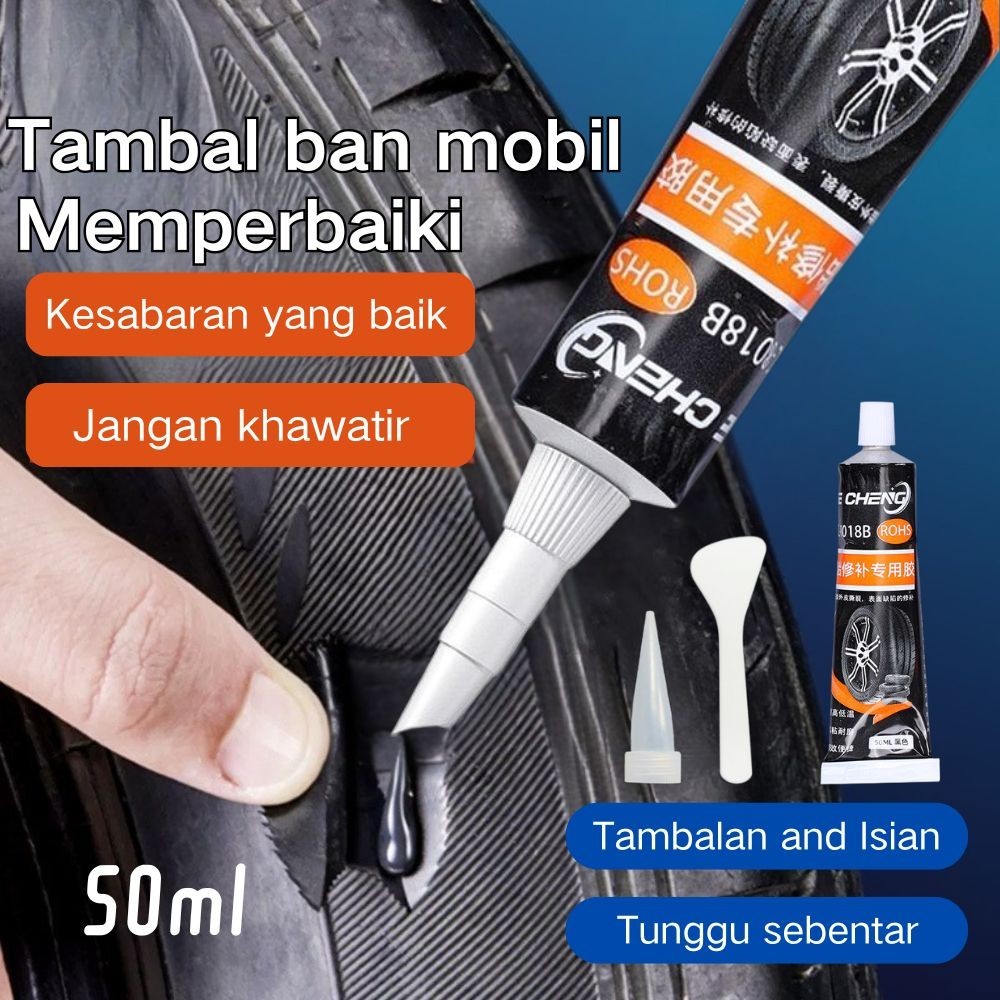 Lem Ban Sobek Lem Ban Tubeless 50ml Lem Ban Retak Lem Ban Motor Mobil Lem Ban Pecah ~bashshop