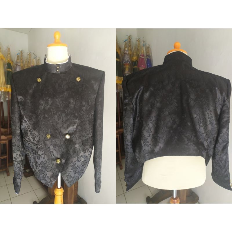 Beskap Jawa Solo Model Krowok Alusan Bahan Jaguar Glitter Premium
