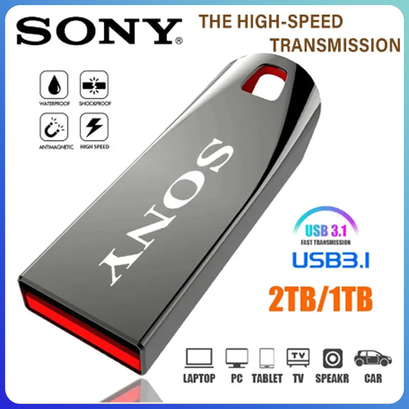 SONY Original 2TB Usb3.0 Flash Drives High Speed Metal Pendrive 1TB 256GB Portable Usb Drive Waterpr