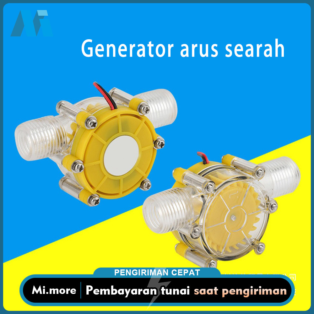 Mi.more Pembangkit Listrik Tenaga Air Mikro 1Pcs 12V Stabilivolt 10W Daya Konversi Hidrolik Kuning 1