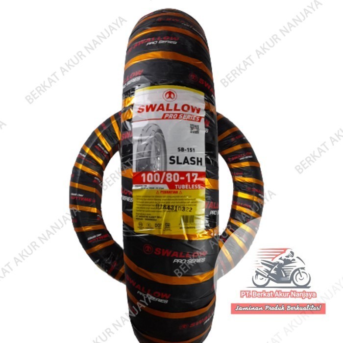Ban Swallow Slash SB151 100/80 ring 17 Tubeless