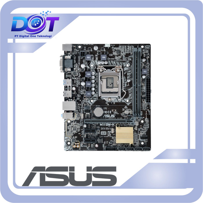 ASUS H110M-K Motherboard Intel Chipset H110M Ram 2 Slot DDR4 For Intel Gen 6-7 LGA 1151