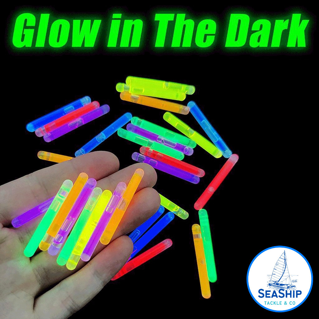 SEASHIP Glow Stick 45mm Merah Kuning Biru Hijau Eceran Stik Menyala Kumbul Fosfor Patah Pancing Star