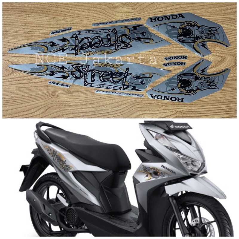STIKER STRIPING BEAT STREET 2021 SILVER AJM