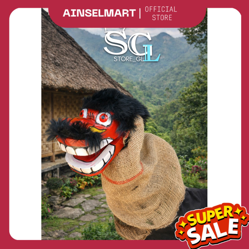 Barongan Tangan, Bangbarongan Tangan, Caplokan Tangan, Barongan Kecil Cocok Untuk Mainan Anak, Bangb