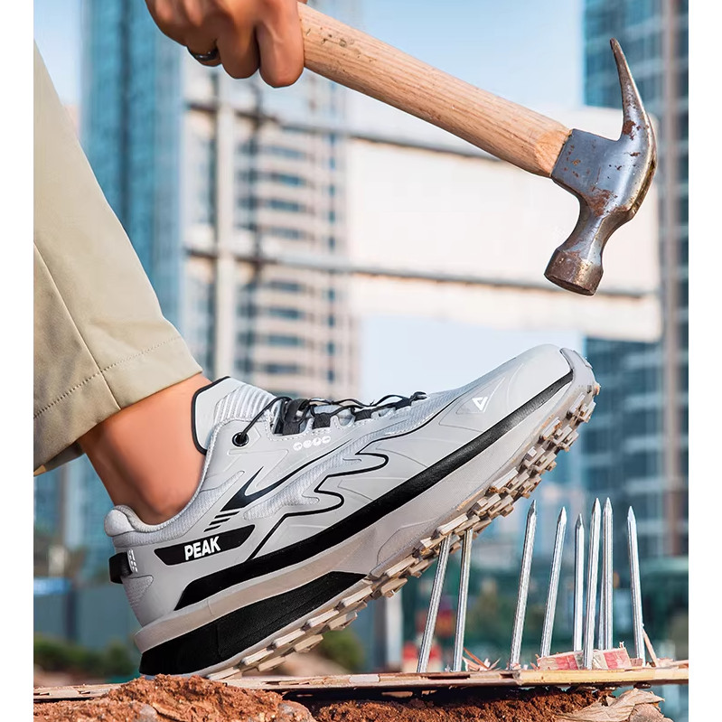 Safety shoes PEAK Composite Sepatu safety Pria dan Wanita Sporty Casual Anti Paku Safety Boots Anti 