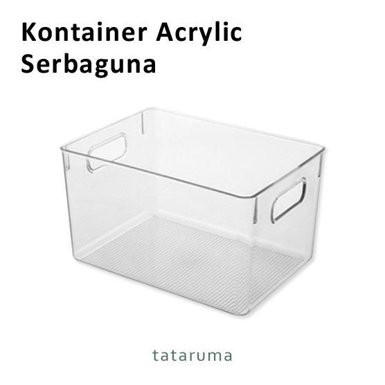 Pipomarket SOJIA - Tempat Penyimpanan Makanan Kontainer Box Kulkas Akrilik BESAR
