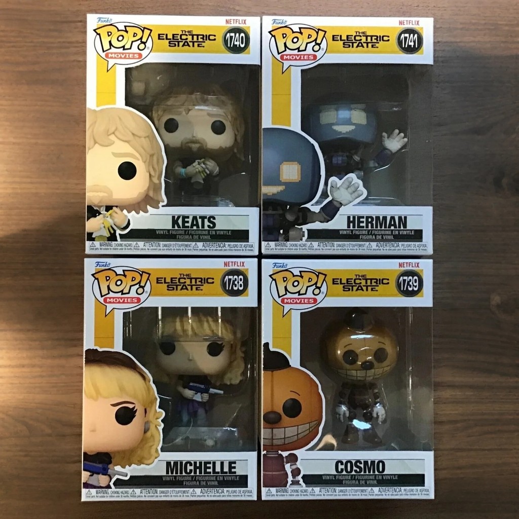 The Electric State Figures Michelle, Cosmo,Keats,Herman Funko Pop Official Figure Limited Edition Co