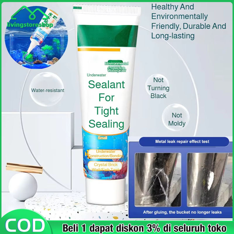 [Anti Bocor]Sealant bawah air/menyumbat kebocoran dan memperbaiki kebocoran tangki ikan/ tahan air L
