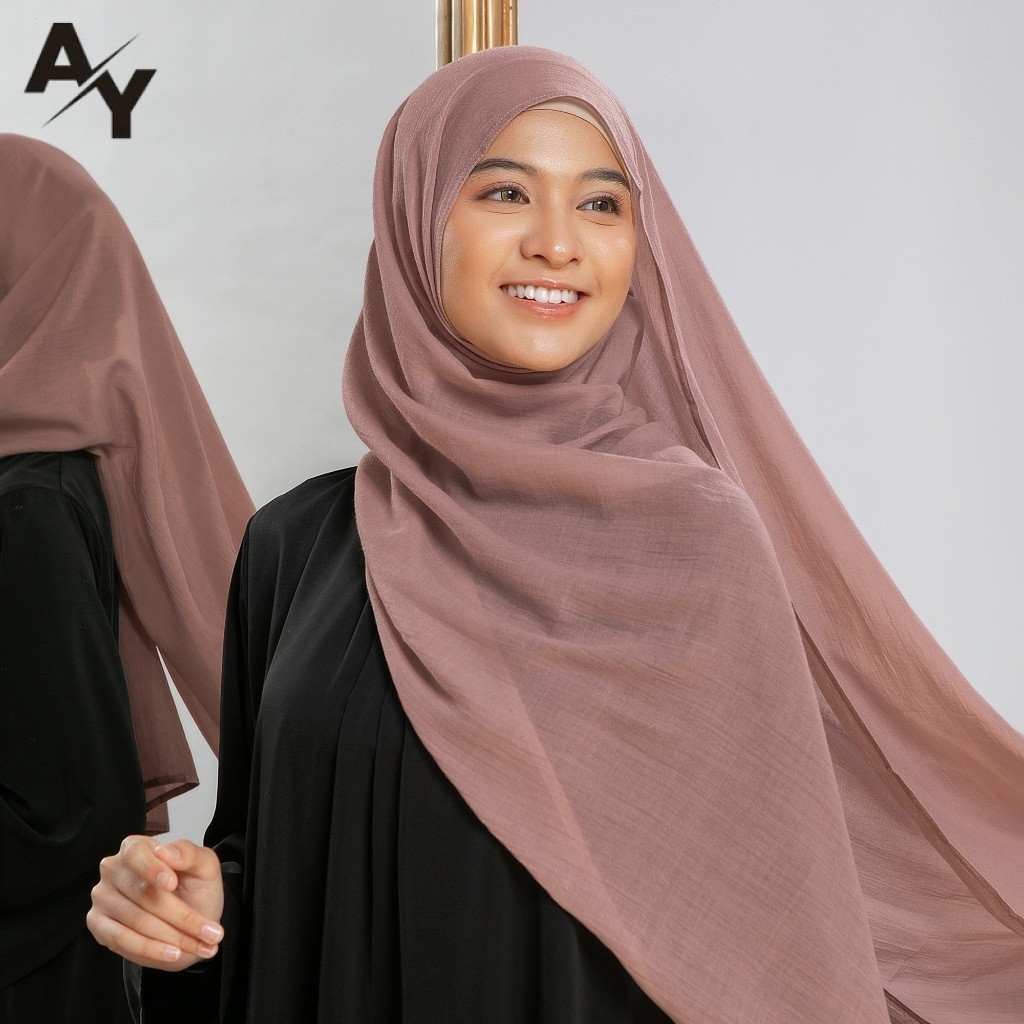 Hijab Pashmina Viscose Bamboo Premium Adem Flowy Tidak Licin Jumbo 180x70 Best Seller Kekinian Warna
