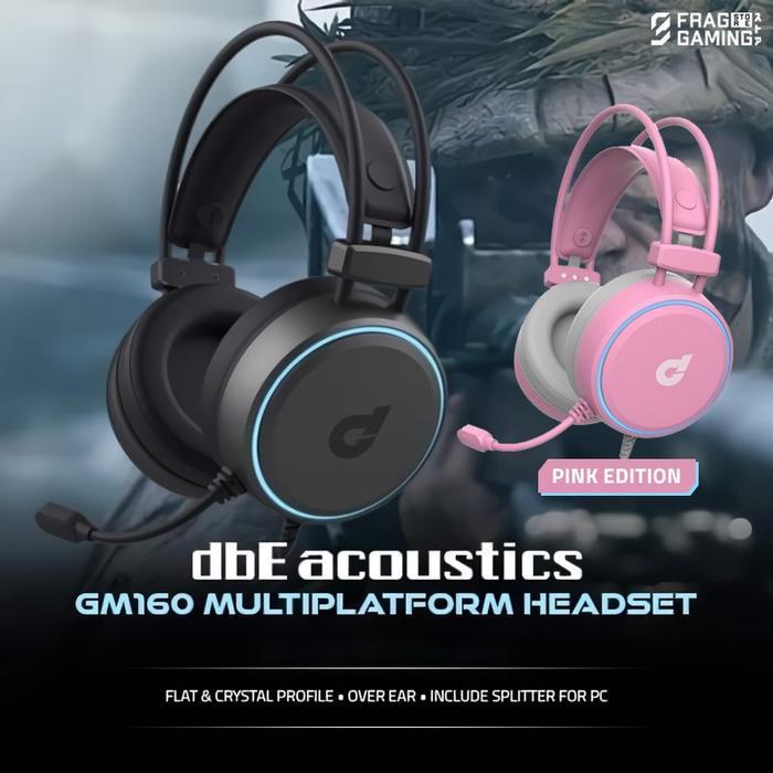 dbE GM160 / GM 160 Multiplatform 3.5mm Gaming Headset - PINK