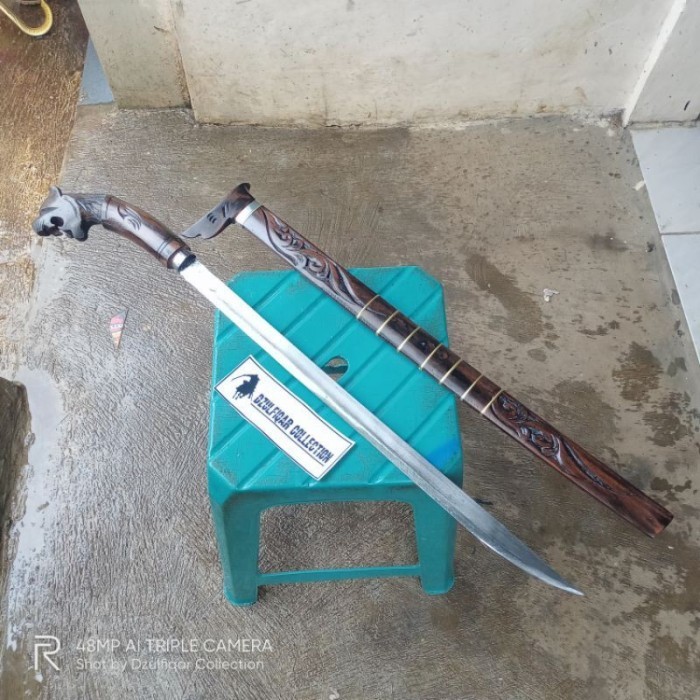 SILVAMILIONSTORE Pisau baja super tajam / Golok baja asli / pedang samurai panjang /