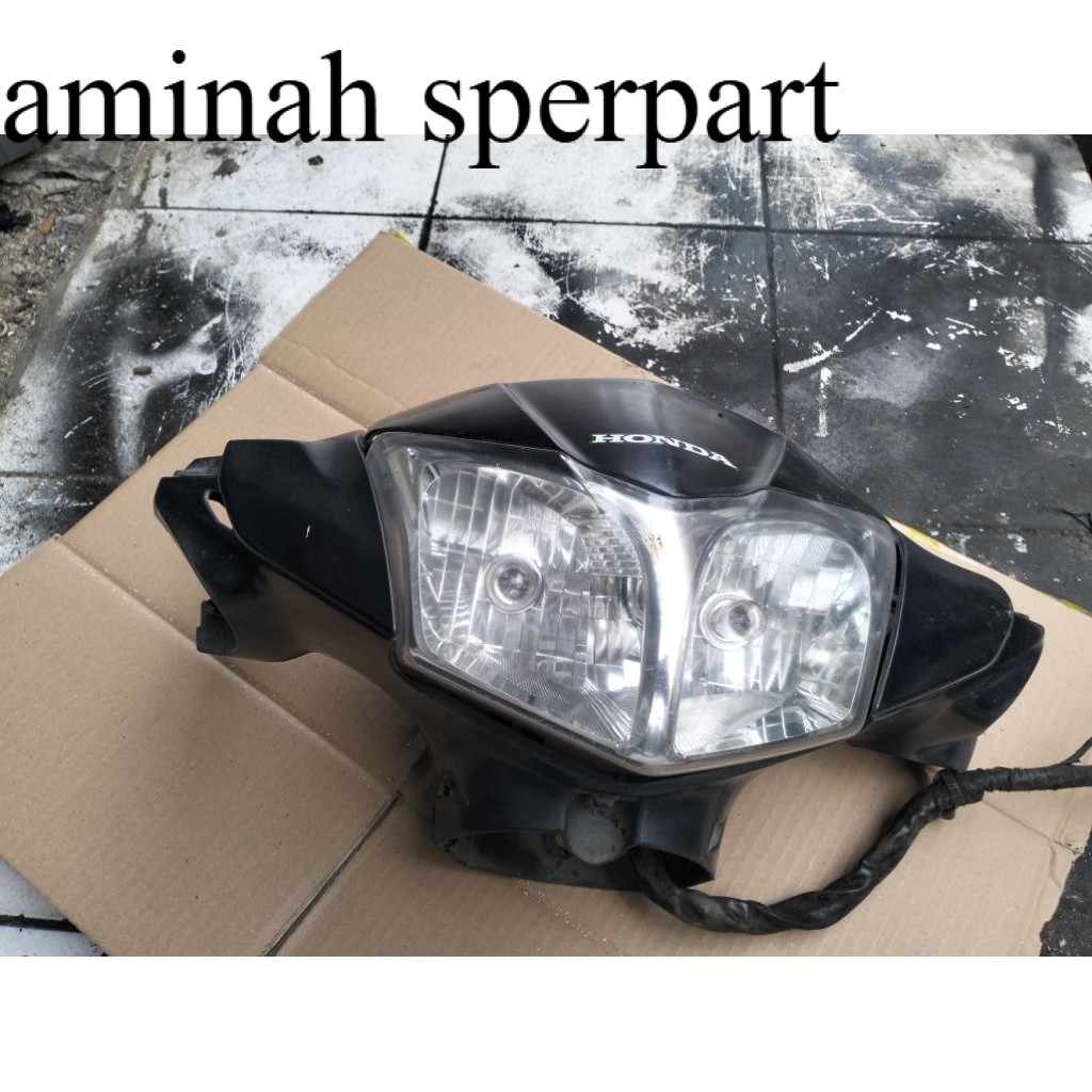 Batok Sepidometer Refector Depan Honda Supra X 125 Helm In Original Copotan