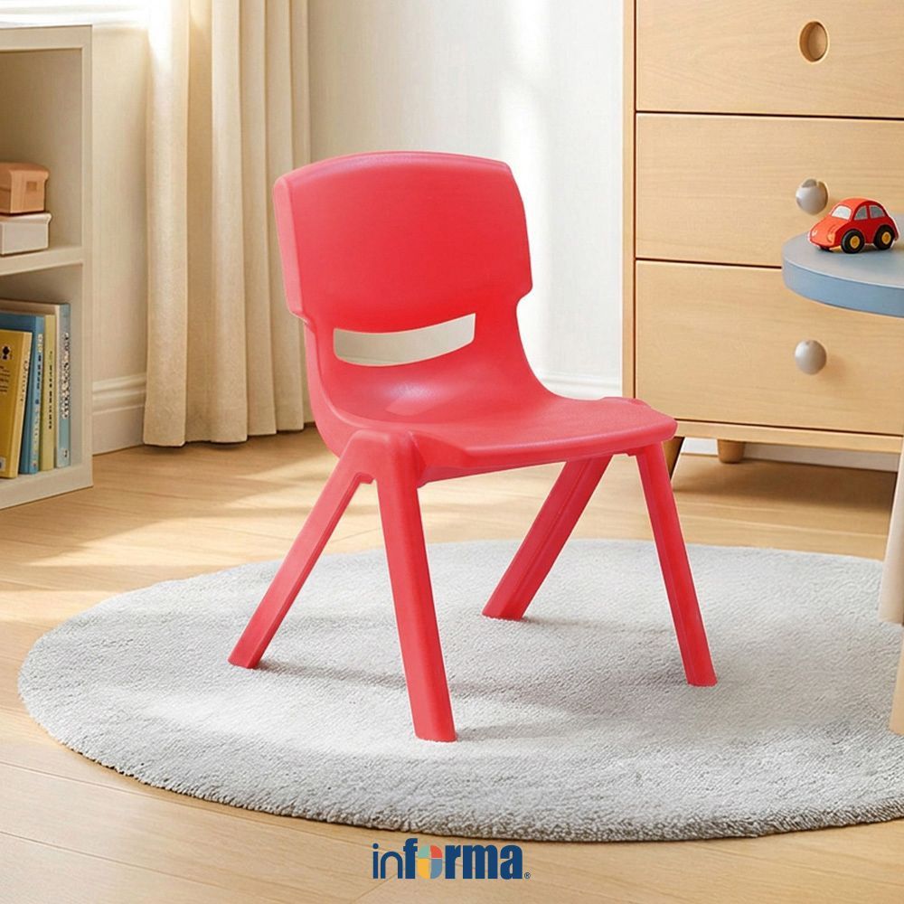 Informa Yaris Kursi Anak - Merah Tempat Duduk Anak Kids Chair Bangku Sandaran Bangku Balita Bangku P