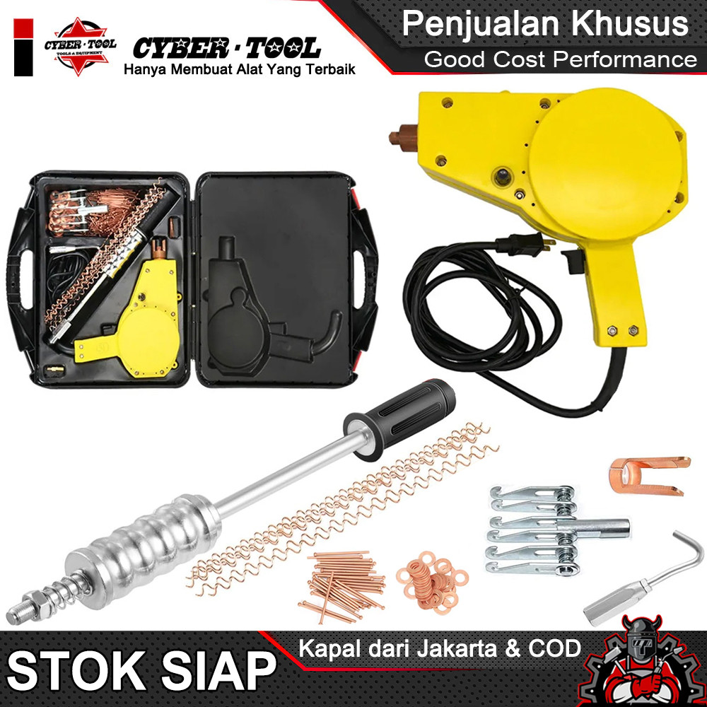 Kit Stud Welder Portable 1300A Spot Welder Dent Puller Mesin Perbaikan Mobil 800VA