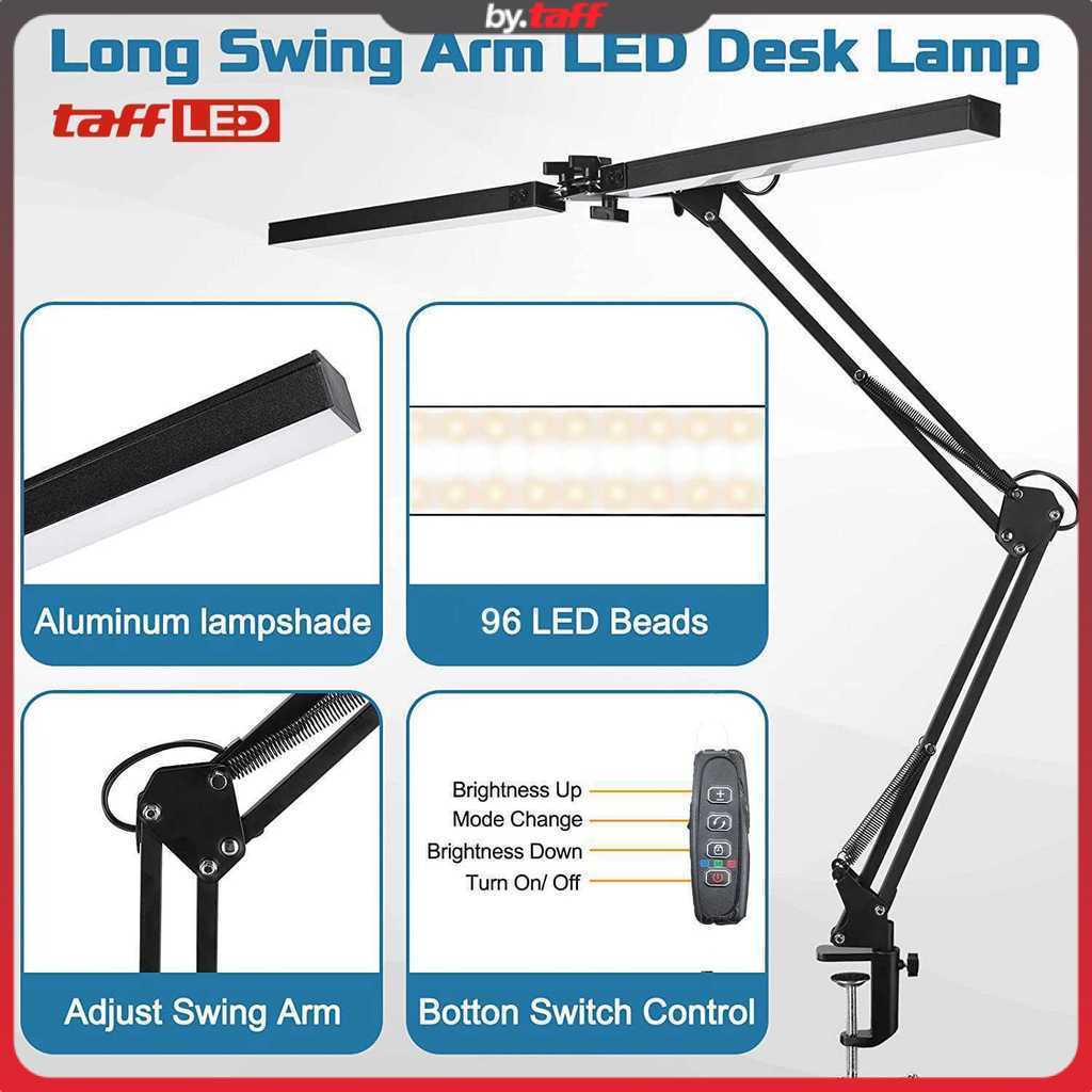 TaffLED Lampu Meja Baca LED Double Head 3 Color Mode SMD - ZN14