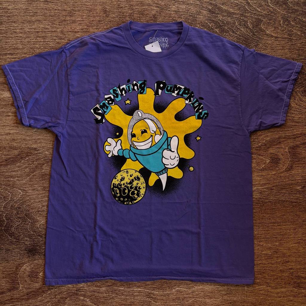 KAOS BAND OFFICIAL THE SMASHING PUMPKINS - CARTOON PIGMENT DYE ORIGINAL MERCHANDISE