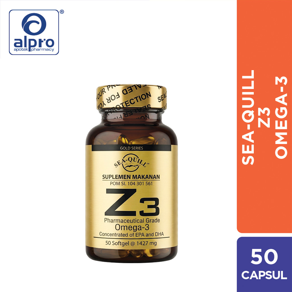 Sea Quill Z-3 Omega-3 50 Kapsul 1 Botol / Minyak Ikan