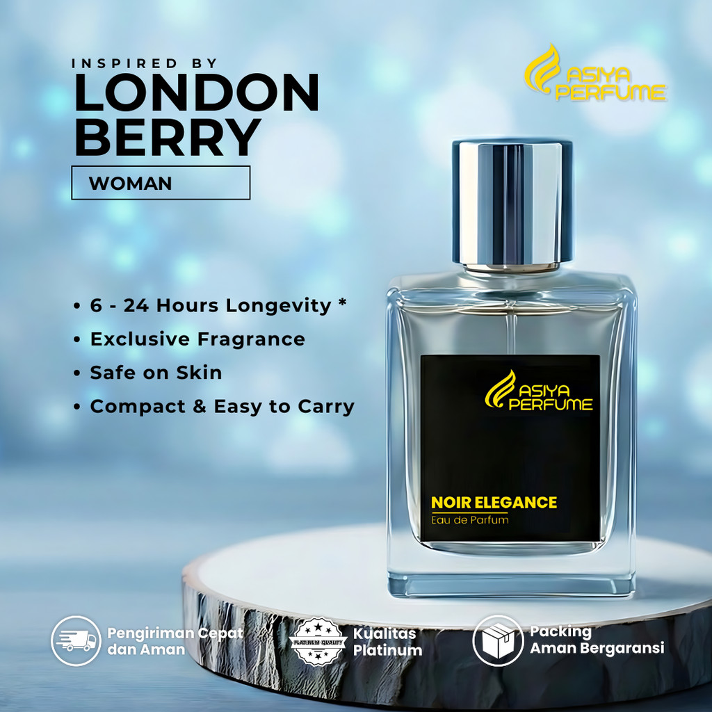 Parfum Premium Aroma London Berry - Woman 100 ML | Wangi Blueberry, Fruity Notes | Parfum Cewek Taha