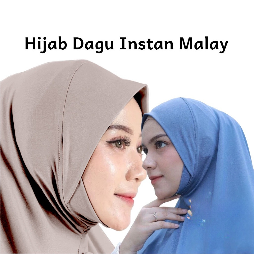 Hijab Instan Malay Dagu Soft Pet