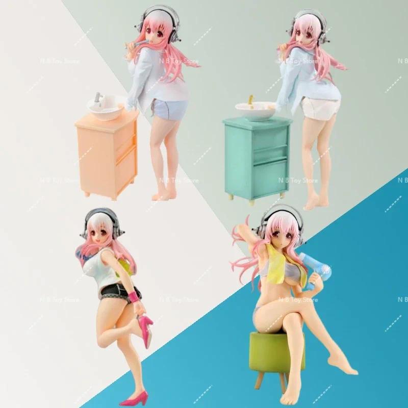 In Stock, Original Special Figures of Furyu, Super Sonico, 20cm, Portrait Model, Toys Collection, Gi