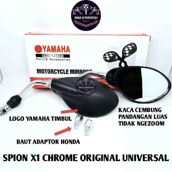 Spion Yamaha X1 125Z Chrome Ori Original Kaca Cembung Universal Semua Motor Nmax Xmax Vario PCX