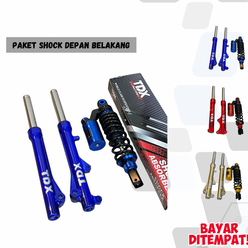 PAKET 2 SHOCK  SHOCKBREAKER DEPAN  BELAKANG TDX PNP MIO MIO J MIO M3 BEAT FI DAN VARIO