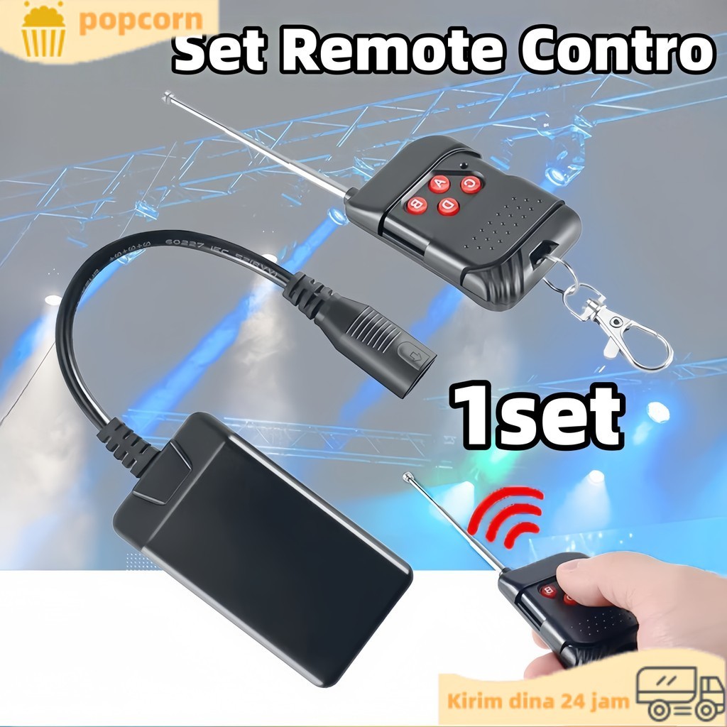 1set Remot Mesin Asap Remote Control Mesin Asap Panggung Mesin Kabut Asap Remote Kontrol