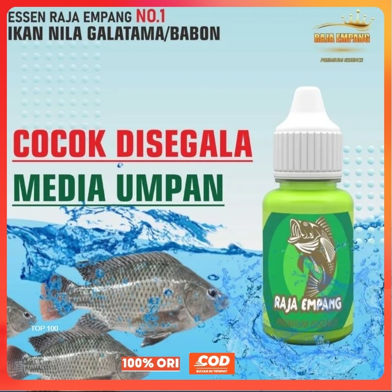 Essen ikan nila media lumut, essen ikan nila media pelet, essen ikan nila liar media cacing BISA COD