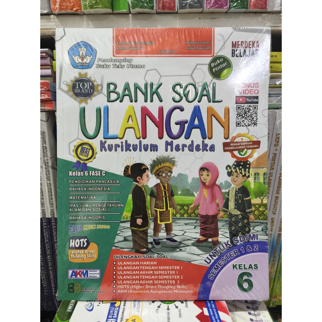 BUKU BANK SOAL ULANGAN UNTUK SD/MI KELAS 6 KURMER PLUS SOAL HOTS