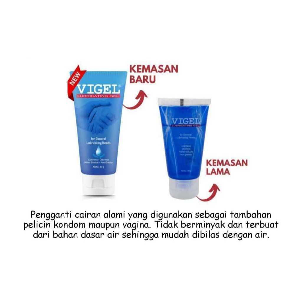 VIGEL LUBRICANT GEL 60GRAM - PELUMAS/PELICIN KONDOM MAUPUN MISS V