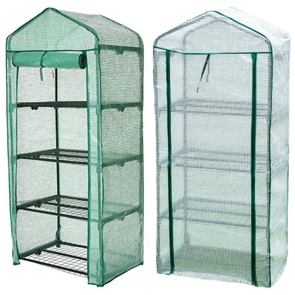Portable PVC Greenhouse Cover Foldable Anti-Aging Greenhouse Cover for Small Flower House Nursery Ro