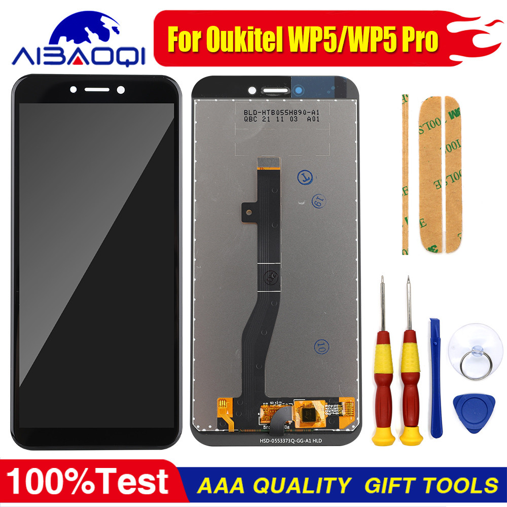 XUNQIYI 100 New Original For Oukitel WP5 WP5 Pro Android 10.0 LCD Display + Touch Screen Perfect Rep
