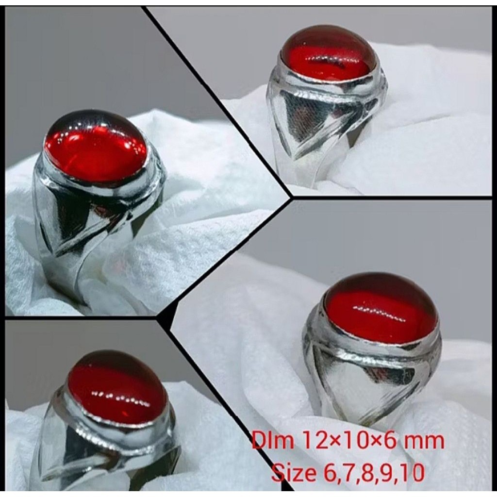 CINCIN BATU RED CYCLOP CRYSTAL PAPUA