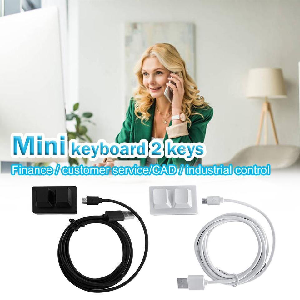 OSU Custom Mini Keypad 2 Key Keyboard Programming Macro Keyboard Copy Paste Cut HID Mechanical Keybo